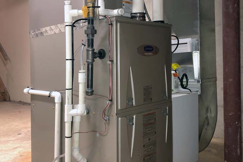 Forced Air Heating Furnace Installation