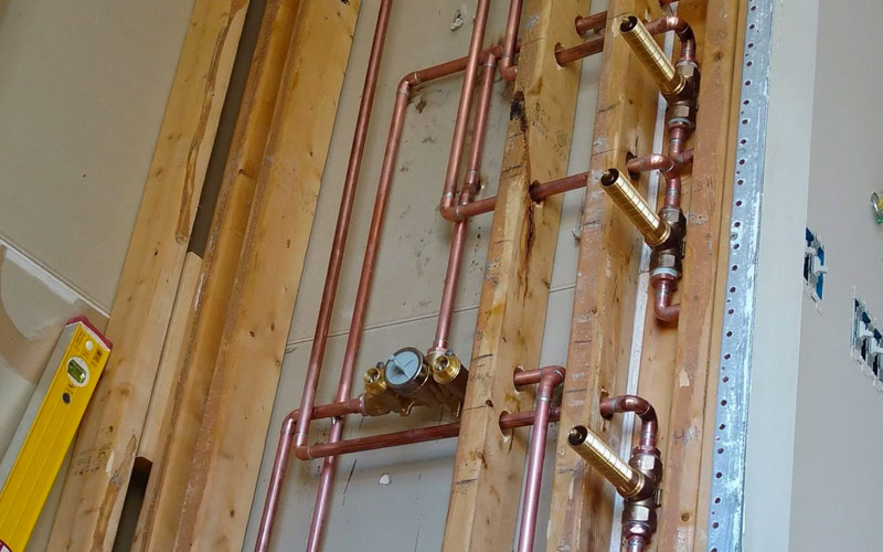 Behind The Scenes Of A Clean Looking Shower Rough Plumbing Installation By Rob, Sr.