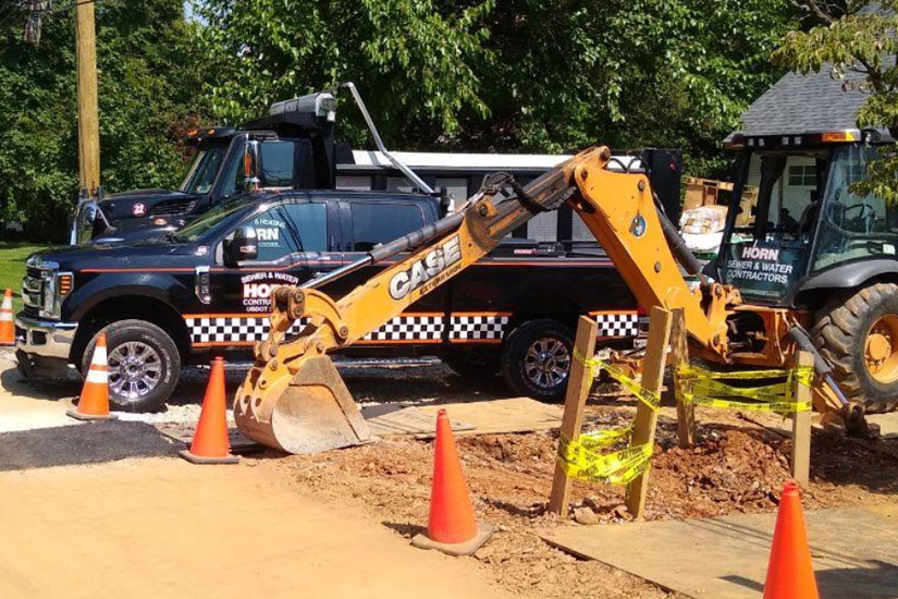 Sewer Line Excavation